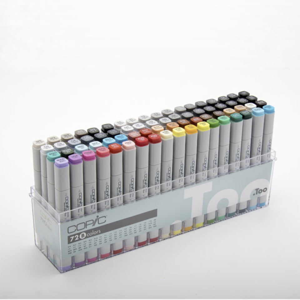 Copic Classic 72 Piece Marker Set B > National Supplies